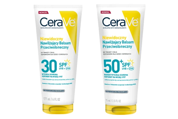 CeraVe Niewidoczny Nawilżający Balsam Przeciwsłoneczny SPF 30 i SPF 50+